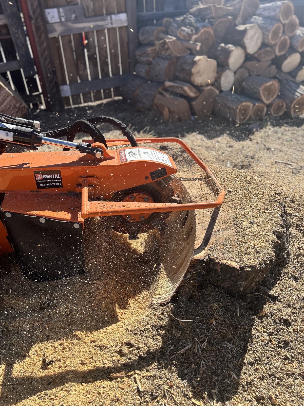 Stump grinding